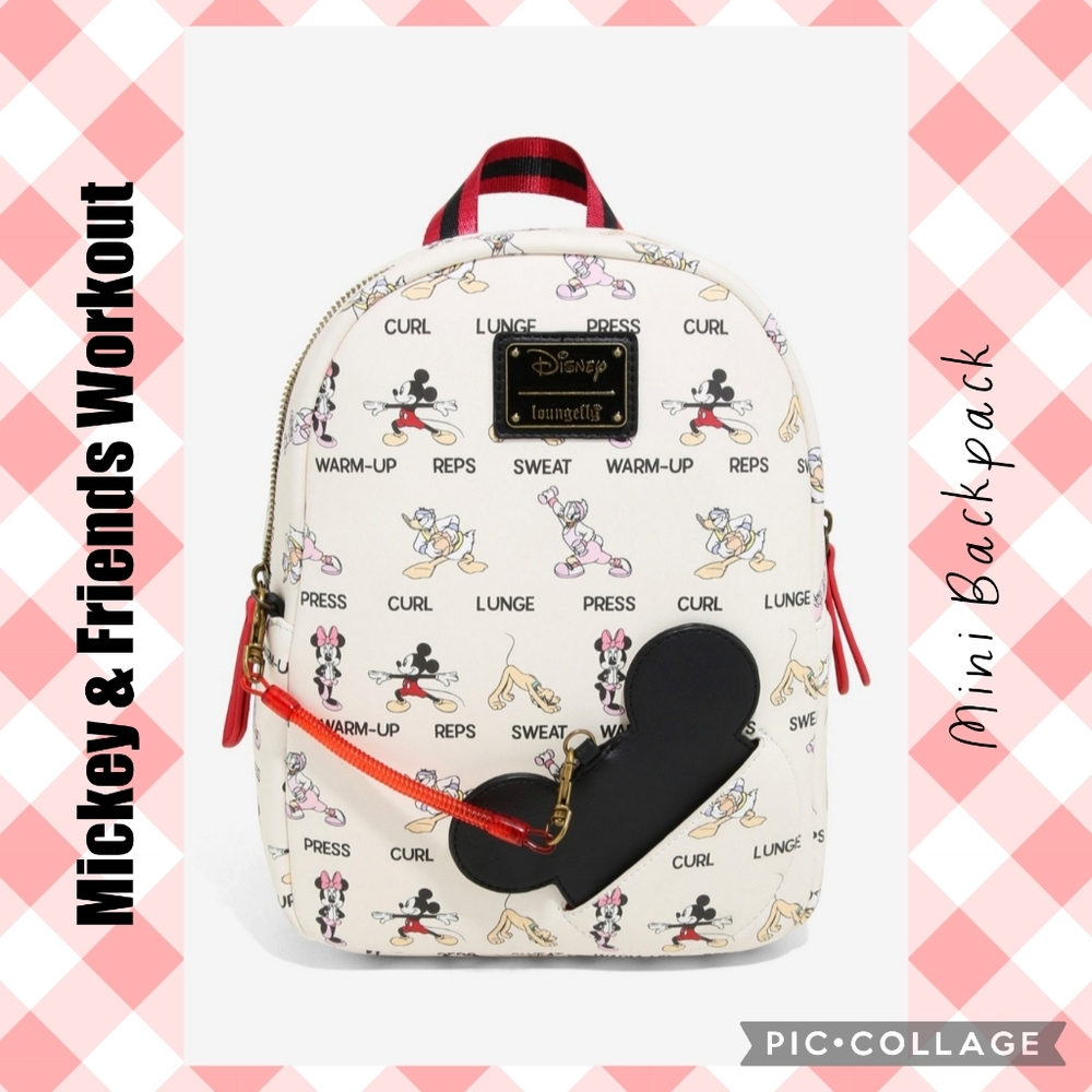 LOUNGEFLY Mickey & Friends Workout Backpack